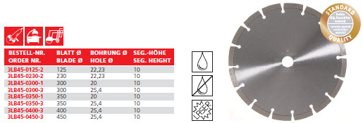 disc diamantat lb45